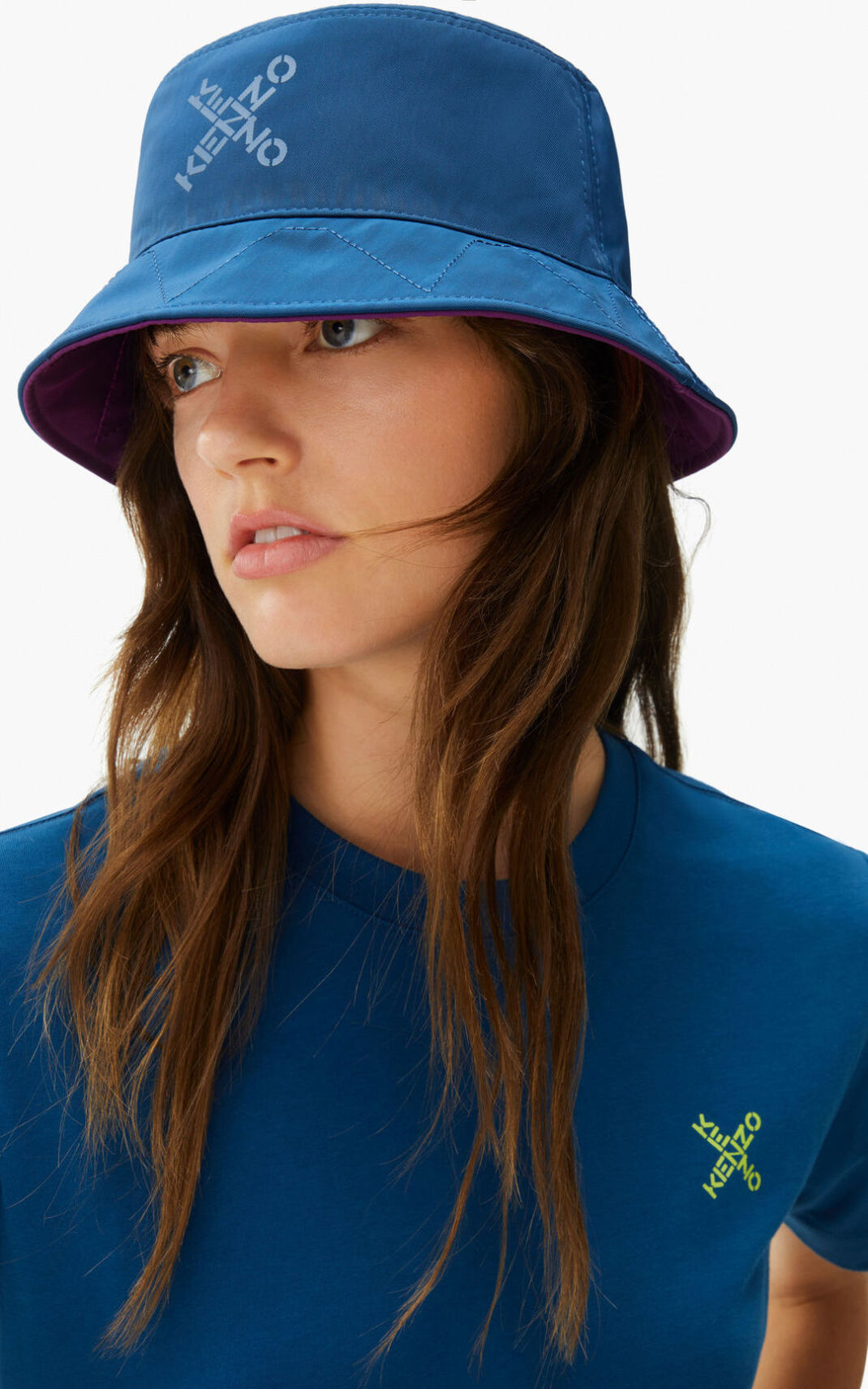 Kenzo Reversible Sport Bøttehat Herre - Lilla DK-069077